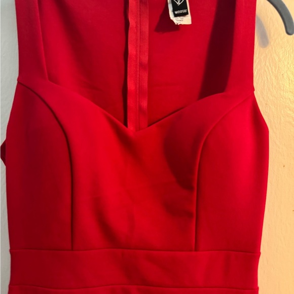 Women’s Red Mini Dress by Windsor size S - Picture 2 of 7